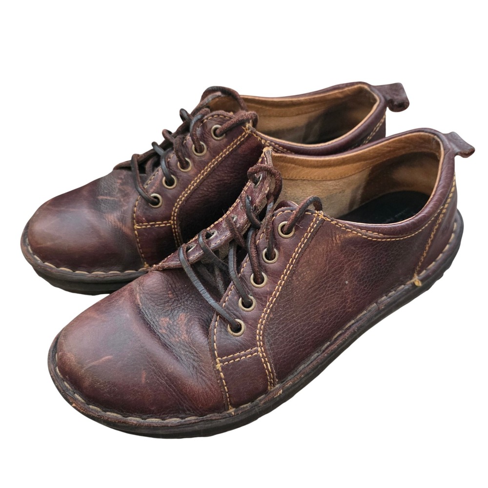 Vintage Born Gorpcore Brown Leather Oxfords Size Womens 7M